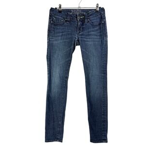 Future Favorite No. 2020 Extreme Skinny Jeans Dark Wash Studded Low Rise 27x31